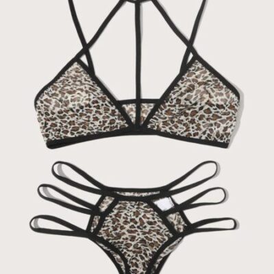 Conjunto 2 Piezas Diseño de Leopardo