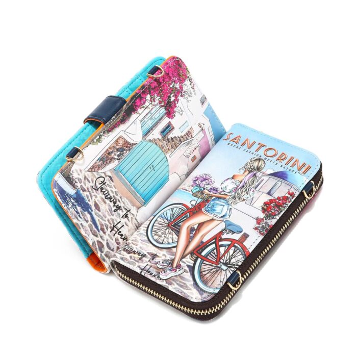 CROSSBODY WALLET NICOLE LEE CON PHONE HOLDER STAIRWAY TO HEAVEN - Imagen 2