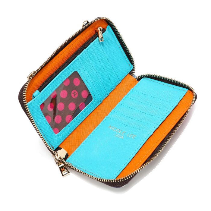 CROSSBODY WALLET NICOLE LEE CON PHONE HOLDER STAIRWAY TO HEAVEN - Imagen 5
