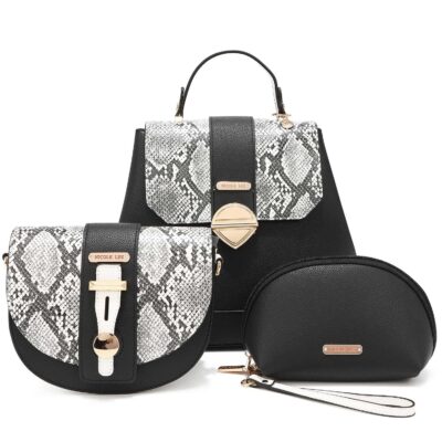 SET DE 3 PIEZAS NICOLE LEE TIANA (BACKPACK, CROSSBODY, POUCH)