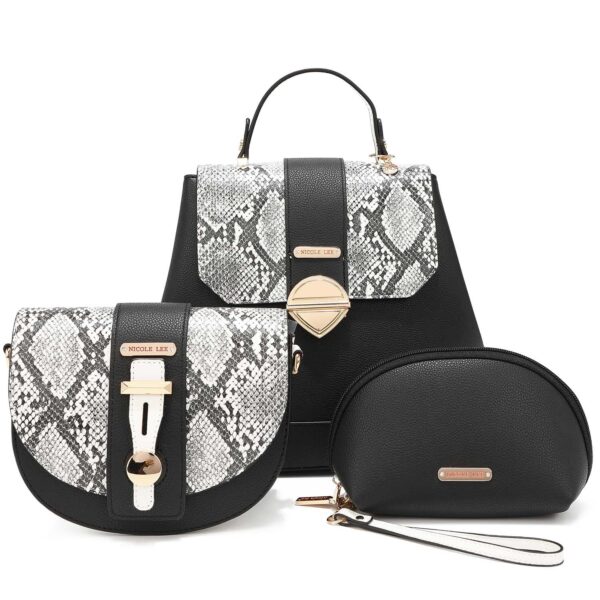 SET DE 3 PIEZAS NICOLE LEE TIANA (BACKPACK, CROSSBODY, POUCH)