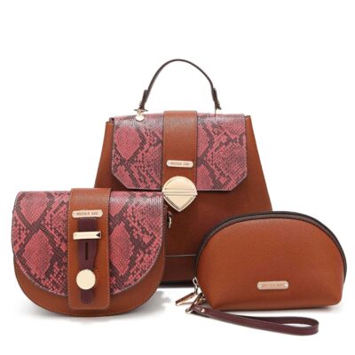 SET DE 3 PIEZAS NICOLE LEE TIANA (BACKPACK, CROSSBODY, POUCH)