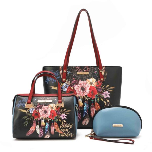 SET DE 3 PIEZAS NICOLE LEE BOHEMIAN BLACK