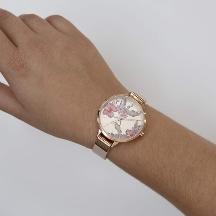 RELOJ NINE WEST DISEÑO FLORAL - Imagen 2