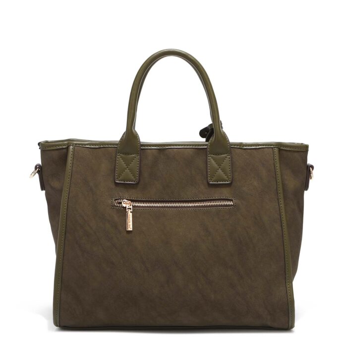 BOLSO SATCHEL NICOLE LEE DARK OLIVE - Imagen 2