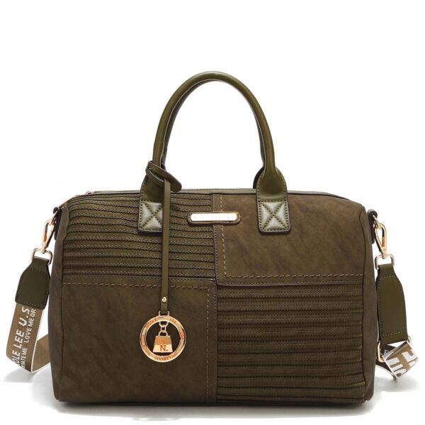 BOLSO BOSTON NICOLE LEE COLOR DARK OLIVE