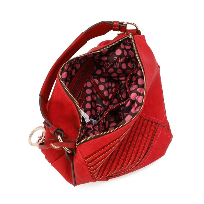 BOLSO HOBO NICOLE LEE COLOR ROJO - Imagen 3