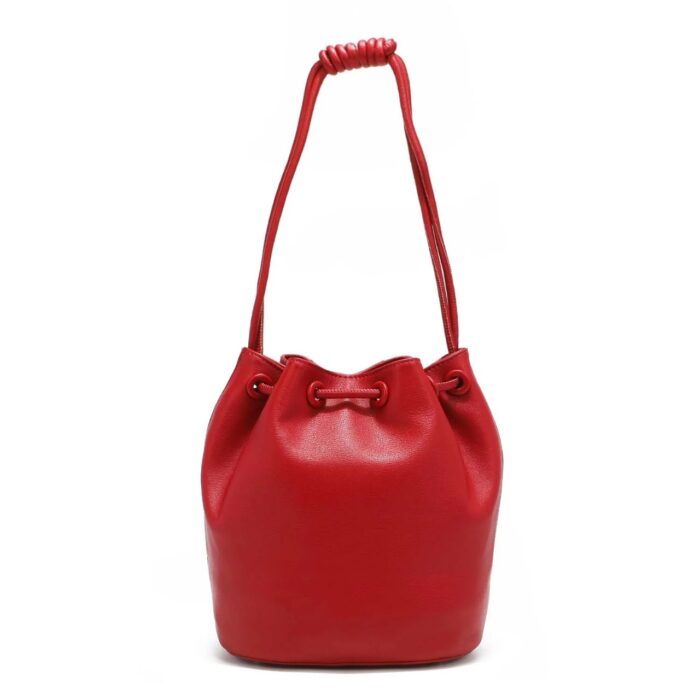 BOLSO STUDDED BUCKET NICOLE LEE COLOR ROJO - Imagen 2