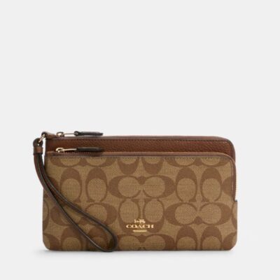 COACH DOUBLE ZIP WALLET