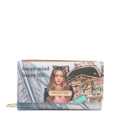 WALLET TRIFOLD NICOLE LEE TOUR DE PARIS