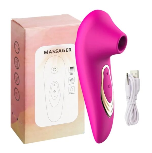VIBRADOR DE SUCCION ROSADO PARA CLITORIS