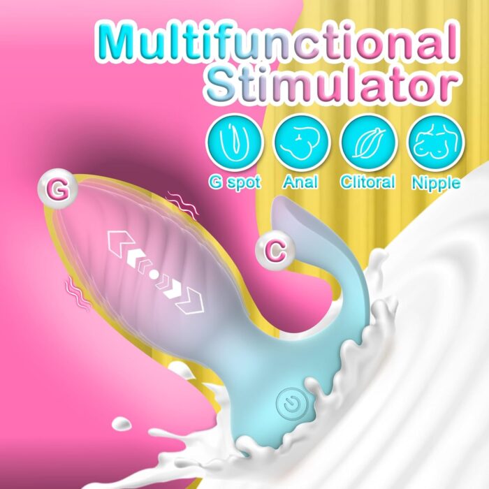 PLUG ANAL VIBRADOR CON ESTIMULADOR DE CLITOTRIS Y CONTROL REMOTO - Imagen 3