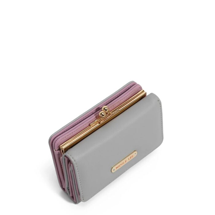 WALLET NICOLE LEE TRIFOLD GRAY - Imagen 2