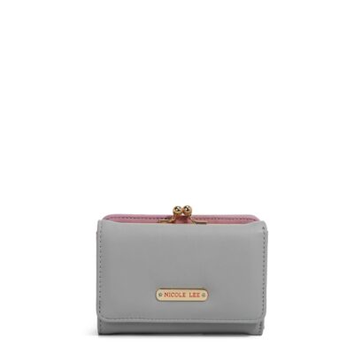 WALLET NICOLE LEE TRIFOLD GRAY