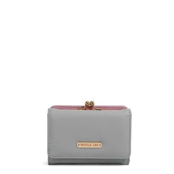 WALLET NICOLE LEE TRIFOLD GRAY
