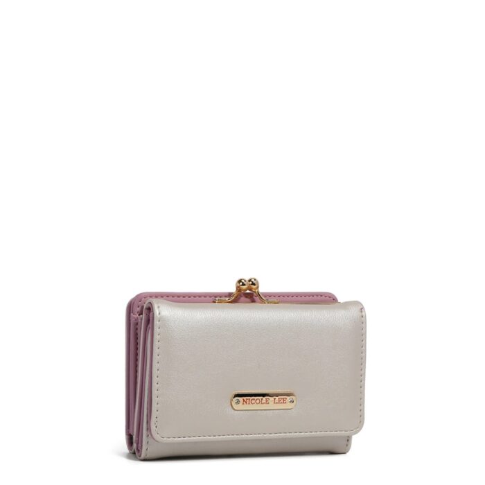 WALLET NICOLE LEE TRIFOLD SILVER - Imagen 2