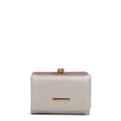 WALLET NICOLE LEE TRIFOLD SILVER