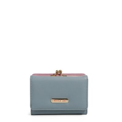 WALLET NICOLE LEE TRIFOLD BLUE