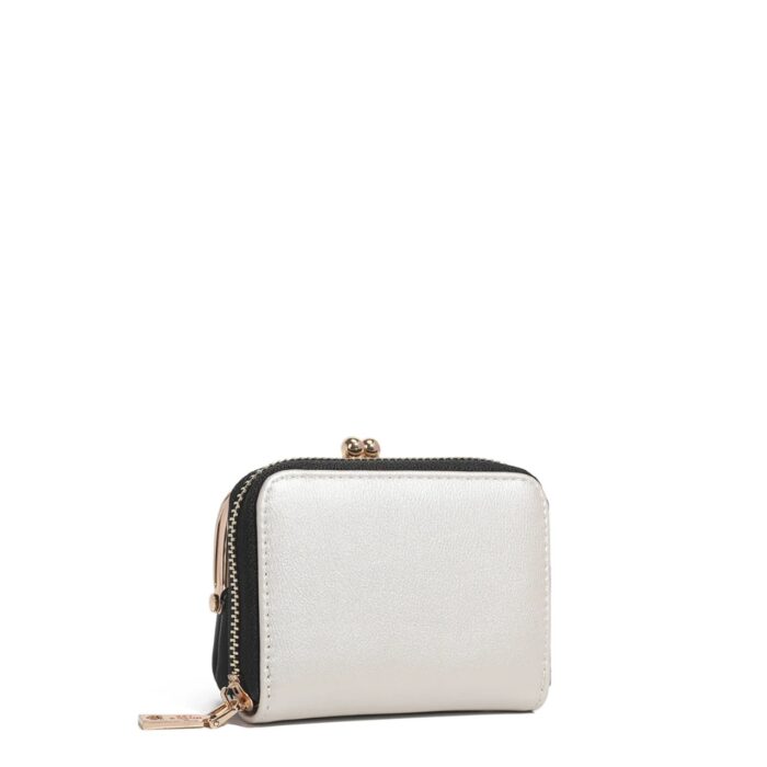 MINI WALLET NICOLE LEE MANUELA BLACK-WHITE - Imagen 3