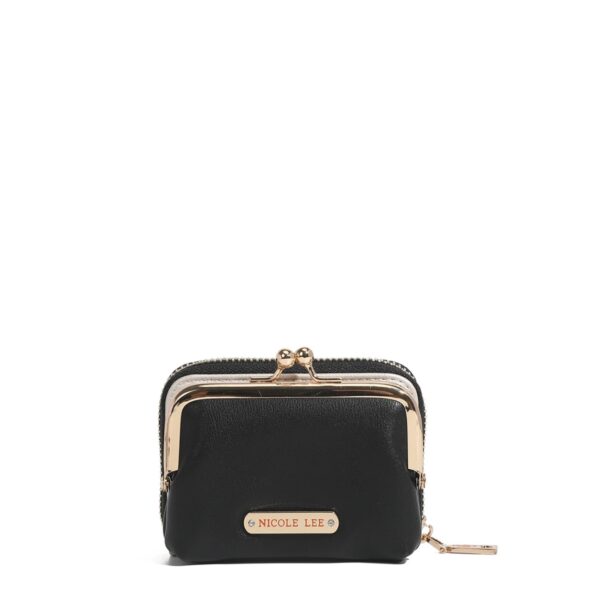 MINI WALLET NICOLE LEE MANUELA BLACK-WHITE
