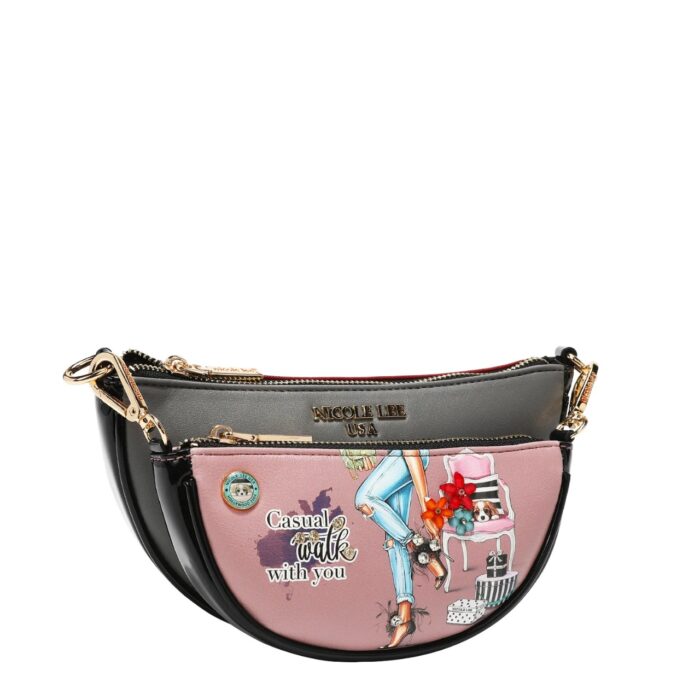 CROSSBODY NICOLE LEE FATIMA 2 PIEZAS CASUAL WALK - Imagen 2