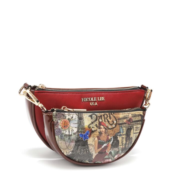 CROSSBODY NICOLE LEE FATIMA 2 PIEZAS PARIS FASHION WEEK - Imagen 2