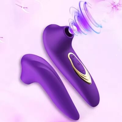 VIBRADOR DE SUCCION COLOR MORADO PARA CLITORIS