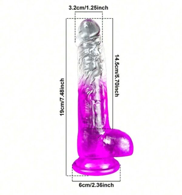 DILDO DE SILICON 5.7" X 1.25"