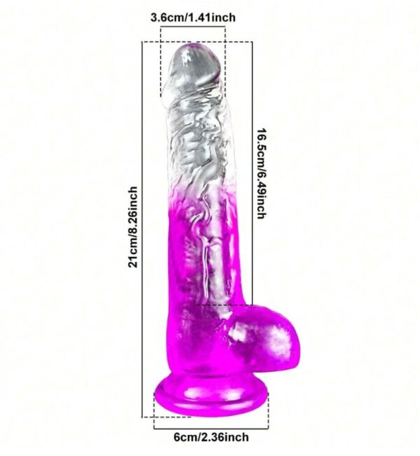 DILDO DE SILICON 6.49" X 1.41"
