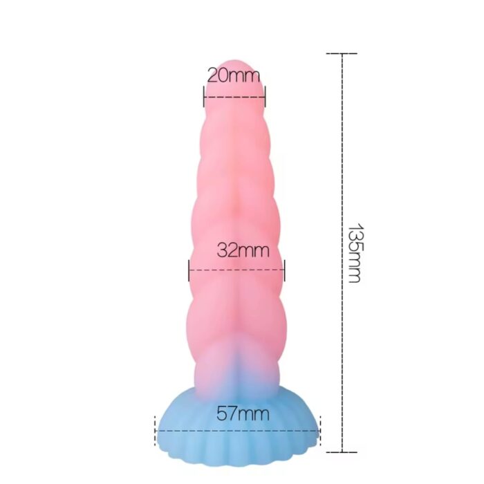 DILDO DE SILICON (BRILLA EN LA OSCURIDAD) - Imagen 2