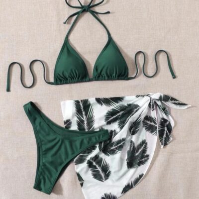 TRAJE DE BAÑO 2 PIEZAS CON FALDA