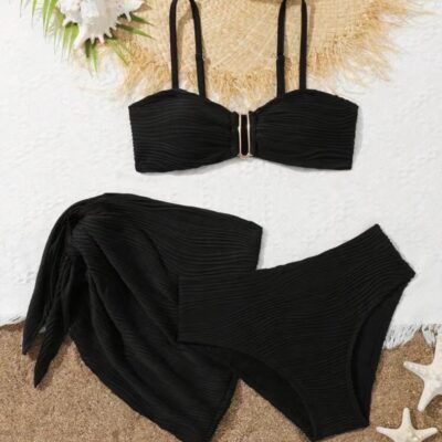 TRAJE DE BAÑO 2 PIEZAS CON FALDA