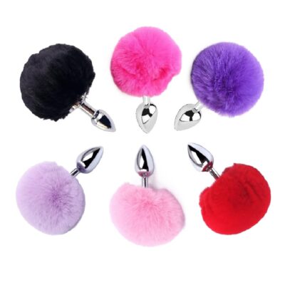 PLUG ANAL COLA DE CONEJO XXS