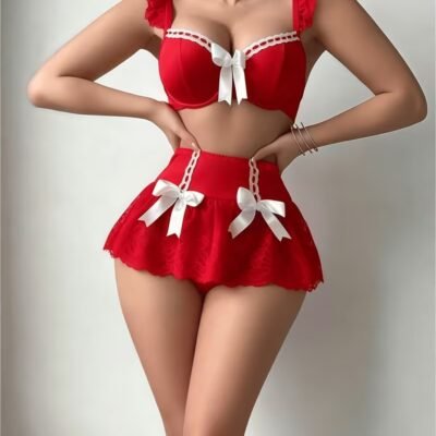 CONJUNTO ROJO 3 PIEZAS