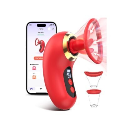 SUCCIONADOR DE CLITORIS CON LENGUA VIBRADORA CON APP CONTROL